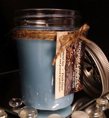 Country Collection - Fresh Linen - 8oz Soy Jelly Jar