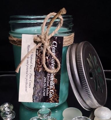 Country Collection - Pine Cones - 8oz Soy Jelly Jar