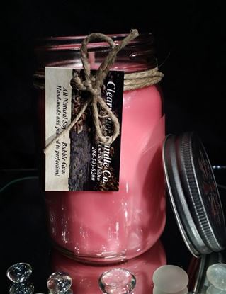 Country Collection - Bubble Gum - 16oz Soy Canning Jar