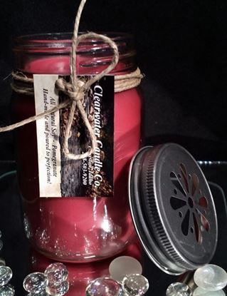 Country Collection - Pomegranate - 16oz Soy Canning Jar
