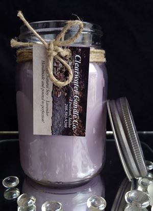 Country Collection - Lavender - 16oz Soy Jelly Jar